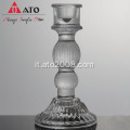 Porta di candele per pilastro di vetro Ato Glass Candele in vetro Solid